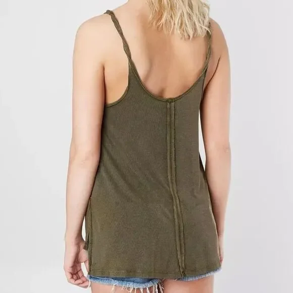 Free People Olive Green Tank Top - Picture 2 of 10